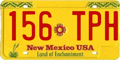NM license plate 156TPH