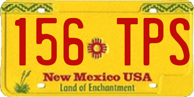 NM license plate 156TPS