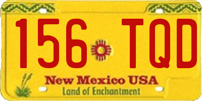 NM license plate 156TQD