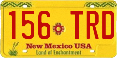 NM license plate 156TRD