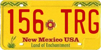NM license plate 156TRG