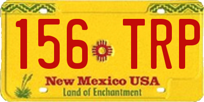 NM license plate 156TRP