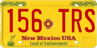 NM license plate 156TRS