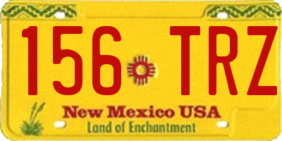NM license plate 156TRZ