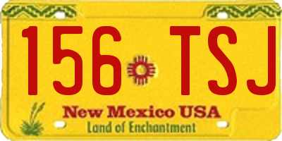 NM license plate 156TSJ