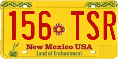 NM license plate 156TSR
