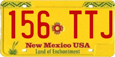 NM license plate 156TTJ