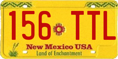 NM license plate 156TTL