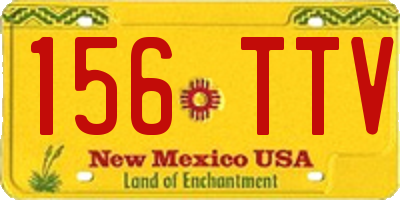 NM license plate 156TTV