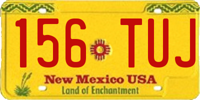 NM license plate 156TUJ