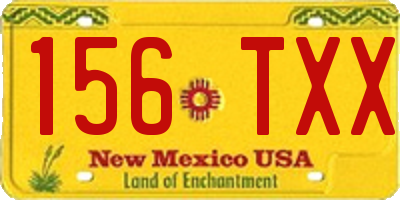 NM license plate 156TXX