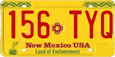 NM license plate 156TYQ