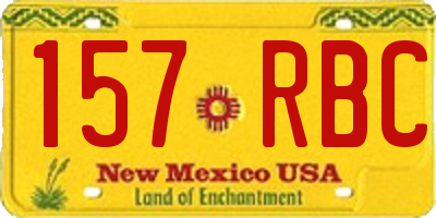 NM license plate 157RBC