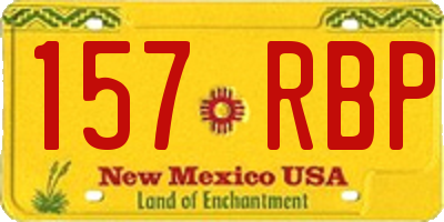 NM license plate 157RBP