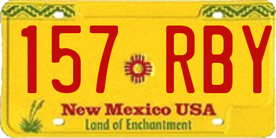 NM license plate 157RBY