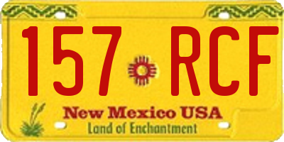 NM license plate 157RCF