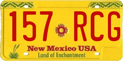 NM license plate 157RCG