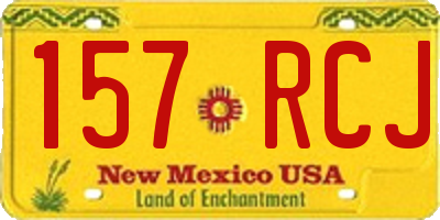 NM license plate 157RCJ
