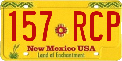NM license plate 157RCP