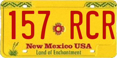 NM license plate 157RCR