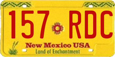 NM license plate 157RDC