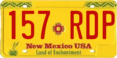 NM license plate 157RDP
