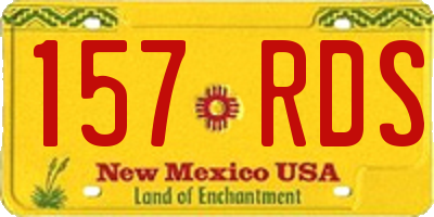 NM license plate 157RDS