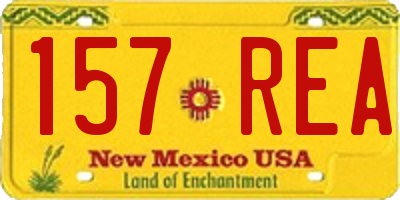 NM license plate 157REA