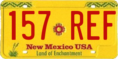 NM license plate 157REF