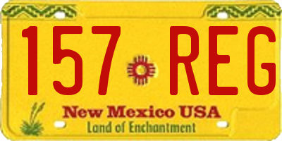 NM license plate 157REG