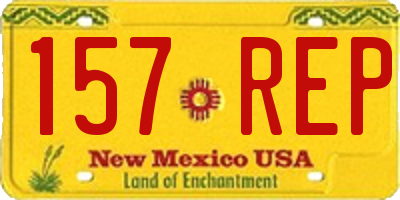 NM license plate 157REP