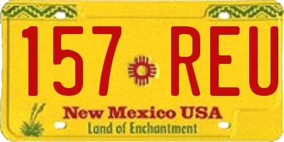 NM license plate 157REU