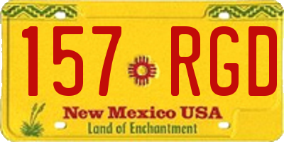 NM license plate 157RGD