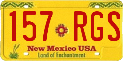 NM license plate 157RGS