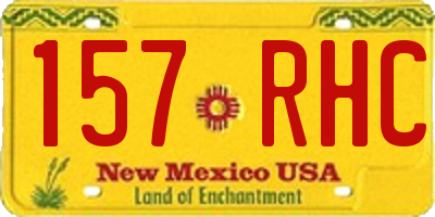 NM license plate 157RHC