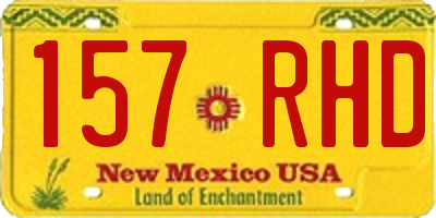 NM license plate 157RHD
