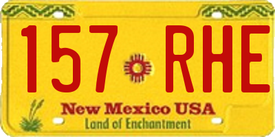 NM license plate 157RHE