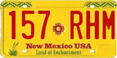 NM license plate 157RHM