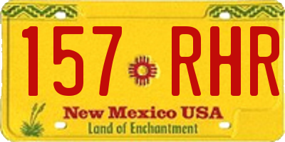 NM license plate 157RHR