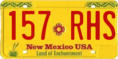 NM license plate 157RHS