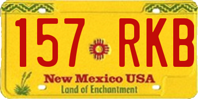 NM license plate 157RKB