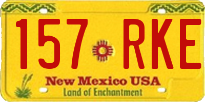 NM license plate 157RKE