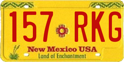 NM license plate 157RKG