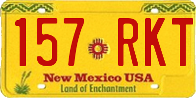 NM license plate 157RKT