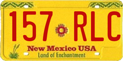 NM license plate 157RLC