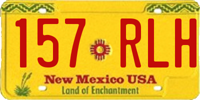 NM license plate 157RLH