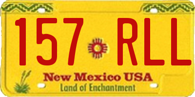 NM license plate 157RLL