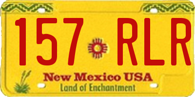NM license plate 157RLR