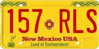 NM license plate 157RLS