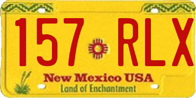NM license plate 157RLX
